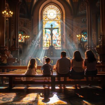 No molestes a los niños que han entrado en la iglesia.