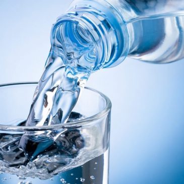 El agua pura es una buena señal.